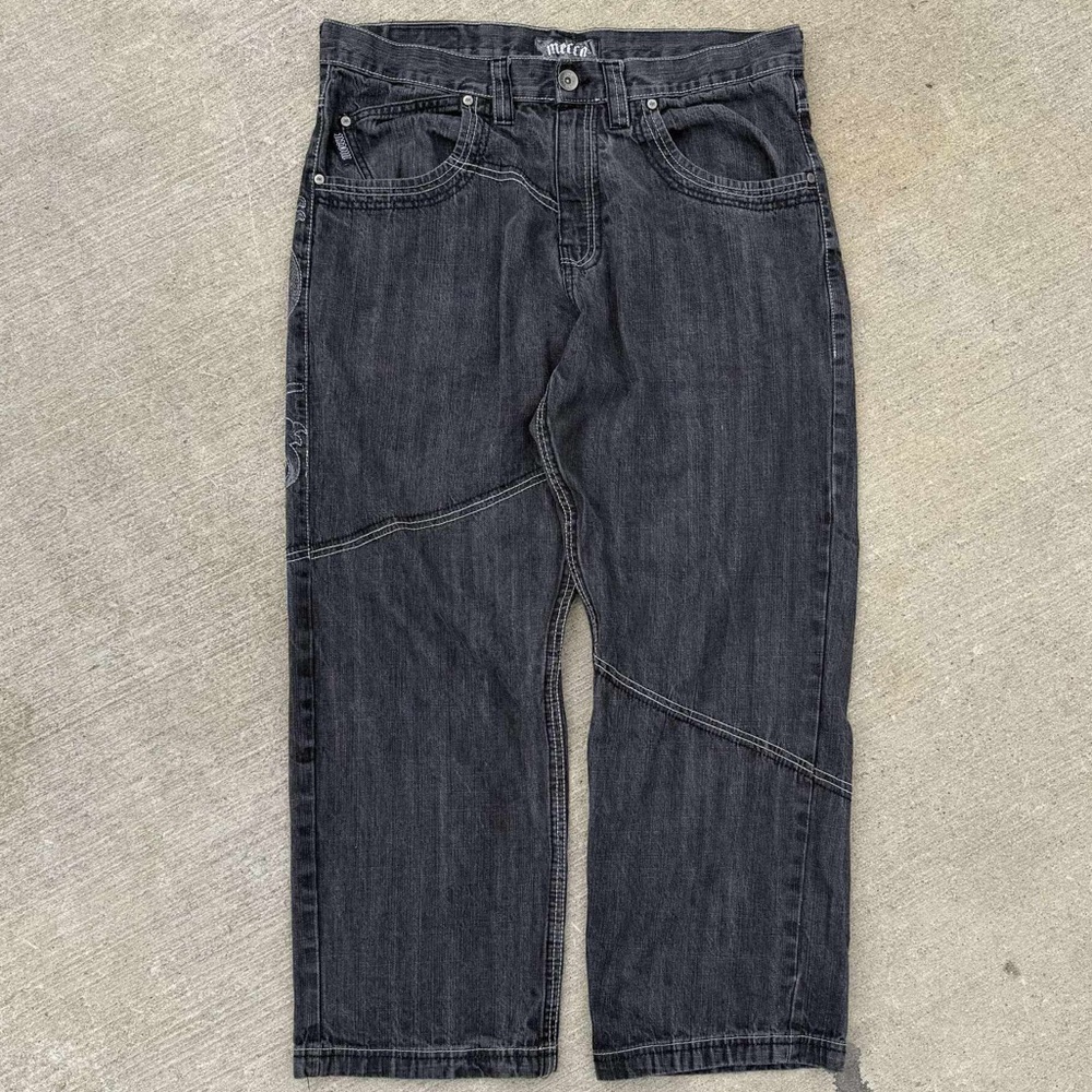 Mecca Dark Gray Men's Baggy Jeans